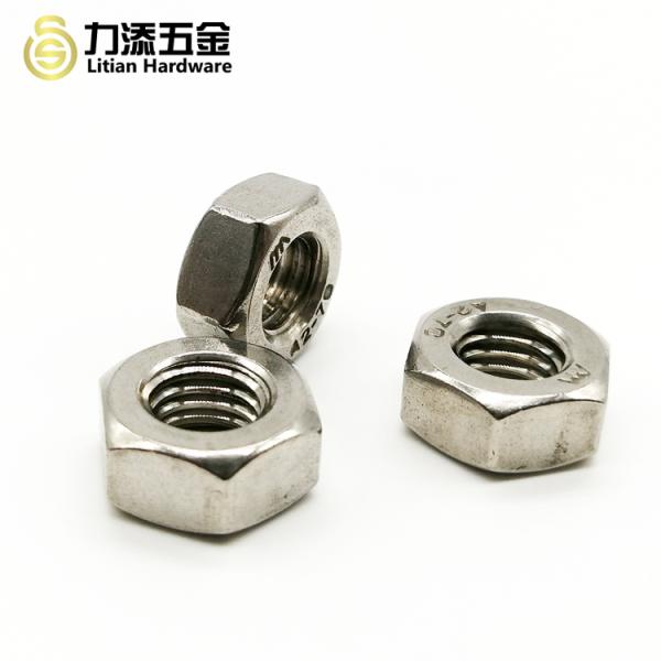 Passivated Din 934 Brass Hex Nut , Heavy Industry Hexagon Nut M10
