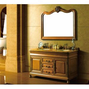60cm Ceramic Basins Solid Wood Bathroom Vanity