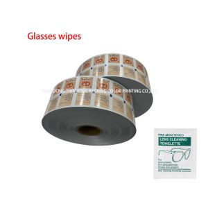 75% Alcohol Pad Packaging Aluminum Foil Laminated Paper with Flexographic