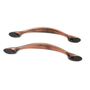 Bronzed Sandblasting Cabinet Handle Metal Die Casting Luxury Arch Shape