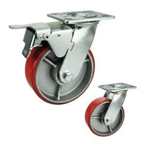 No Marking Heavy Duty Casters Iron PU