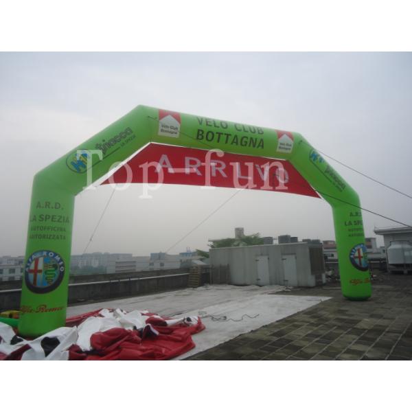 Logos printing Oxford Fabric Inflatable Arches For Racing Or Advertisement Water Proof