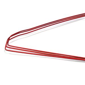 Disposable Stainless Steel Red Closet Wire Shirt Hangers