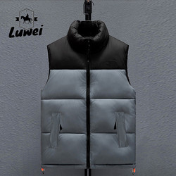 Winter Windproof Casual Stand Collar Mens Formal Utility Waistcoat Men Puffer
