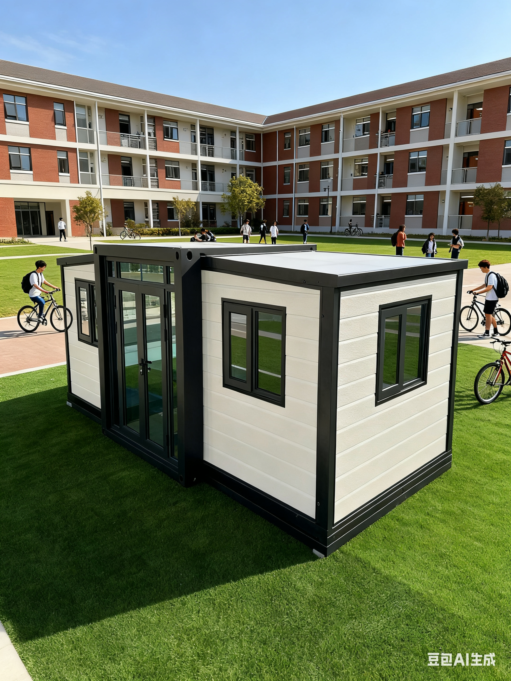 Quality 18.5 Square Meters Foldable Modular Homes with More Than 30 Years Life and 1 40HQ Shipping Container Can Hold 4 Sets for sale