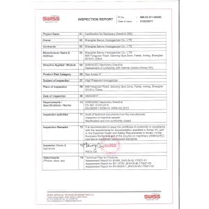 ShangHai Samro Homogenizer CO.,LTD Certifications