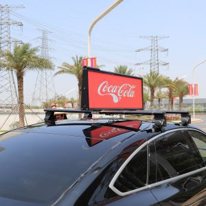 IP65 Outdoor Advertising Taxi Top Led Display 4g Wifi P2.5 P3 P4 P5