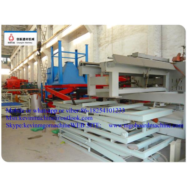 Cold Pressure Two Sides Formed MgO Board Production Line For Construction Board