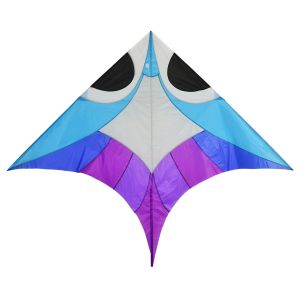 Kids Playing Use Delta Wing Kite Without Tail Fish Pattern 180*142cm