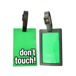 Cute Cartoon Design Soft PVC Rubber Silicone Made 3D Logo Embossed Luggage