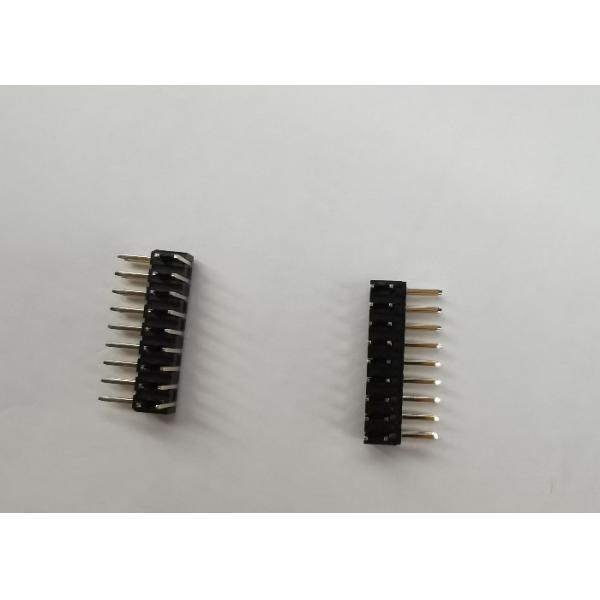 Brass 2.0AMP 2Mm Pitch Connector , PA9T Pin Header Right Angle 500V