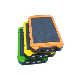 Fashionable Portable Solar Power Bank 10000mah Stylish Design With LED Light