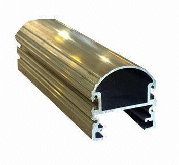 Steel Polished Structural 6061 Aluminum Profile , Wood Grain Coated Extrusion
