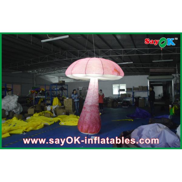 Indoor Inflatable Lighting Decoration 2M Mushroom Stage For Advertising