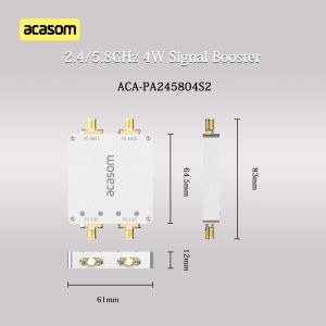 Dual Channel 2.4 GHz 5.8 GHz Signal Amplifier Max Output Power P1dB 36dBm 4W