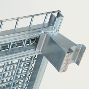 Zinc Plated Warehouse Steel Q235 Folding Wire Mesh Container