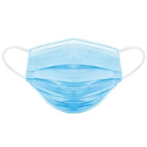 Blue 3 Ply Disposable Mask , Earloop Medical Mask Good Breathability