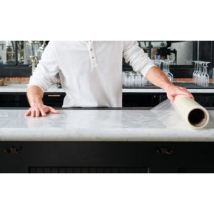 100 Micron 600mm Transparent Clear Film To Protect Marble Countertop
