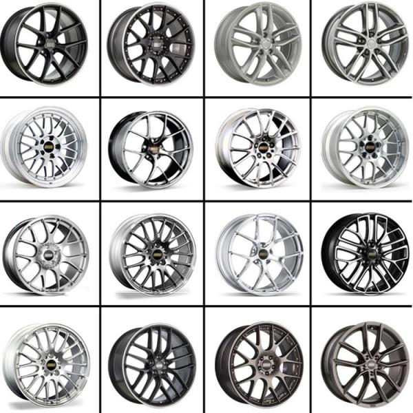 Customized 2 piece brushed polished luxury forged wheel rim for sale