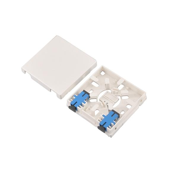 18mm Ftth 2 Ports Fiber Optic Terminal Box 86 Faceplate Wall Socket
