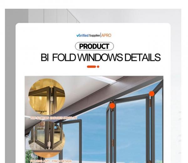 commercial bi fold door,corner bi fold door,exterior bi fold door,soundproof bi-fold door