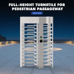 HCW 304 Stainless Steel Full Height Turnstile with 2400*1500*2300mm Dimensions