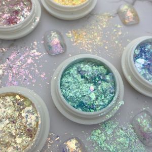 Easy Apply Nail Powder Fashionable Snow Velvet Cloud Powder for DIY Nail Glitter