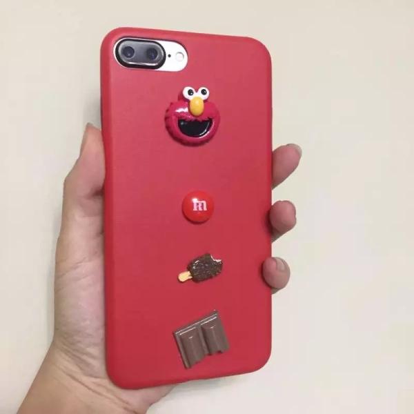 Buy Soft PU DIY Funny Sesame Snack Back Cover Cell Phone Case For iPhone 7 6s Plus at wholesale prices
