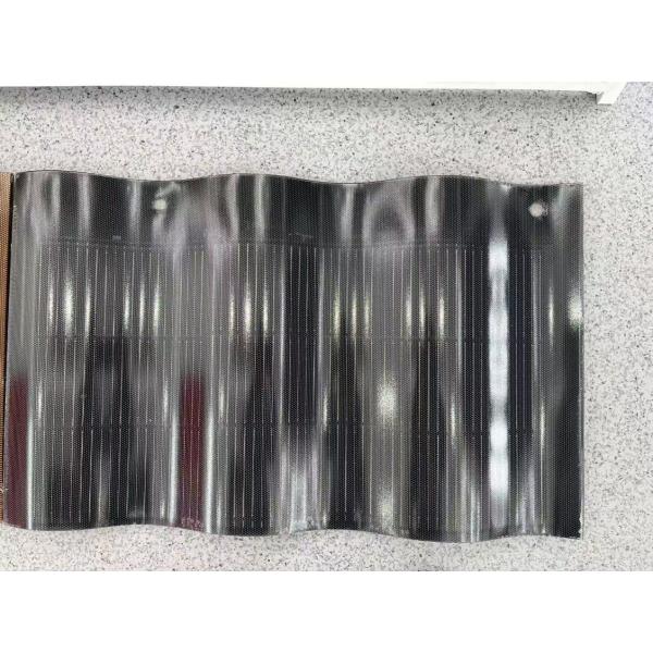 Upbest 50W Black Color Curved BIPV Solar Roof Tile with Advanced Technology and