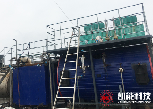 1200KW Gas Engine Waste Heat Recovery Steam Boiler Horizontal Exhausted