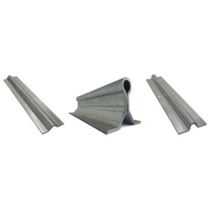 Recessed Guide Sliding Gate Track Hardware And Rollers 55mm