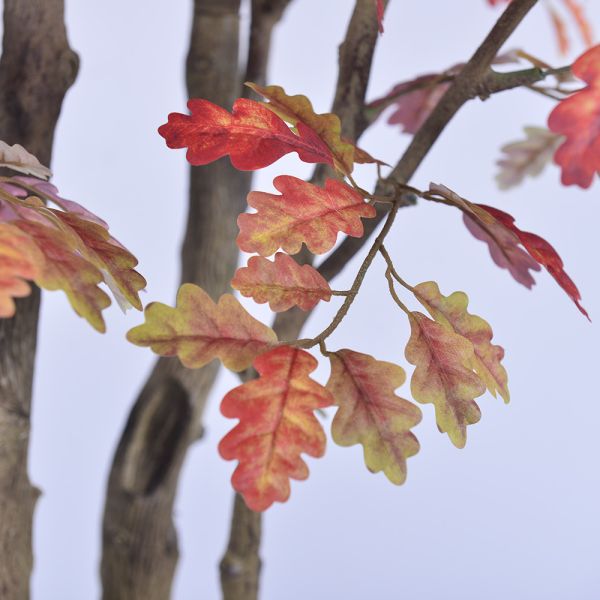 Commercial Artificial Autumn Oak Tree 280cm | Large Fall Foliage Tree for Hotel & Restaurant Ambiance