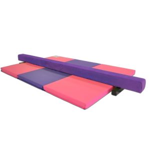 Gymnastics Balance Beam And Folding Mat Combo Package Gymnastics Balance Beam And Folding Mat Combo Package Gymnastics