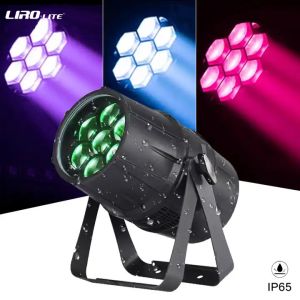 Quality Outdoor IP65 7pcs 40w LED Par Zoom Rgbw Par Wash Lights RGBW 4IN1 for sale
