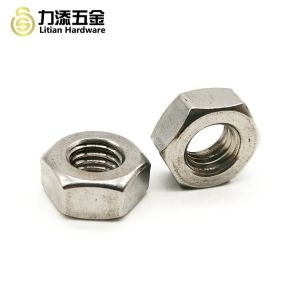 M10 Hexagon Nut Din 934 , Q215 Alloy Hex Clinch Nut Closely Pitched Thread