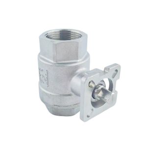 Quality 304/316 Stainless Steel Two-Piece Platform Ball Valve with Floating Structure for sale