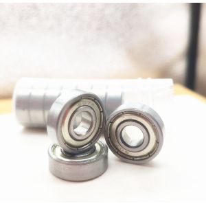 Iron Sealed Single Row Deep Groove Ball Bearing 608ZZ 8x22x7mm