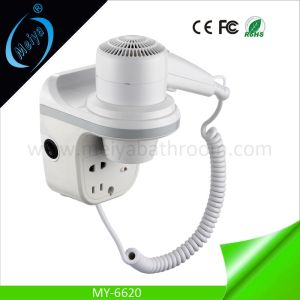 China hotel bathroom wall mounted hair dryer with shaver socket on sale