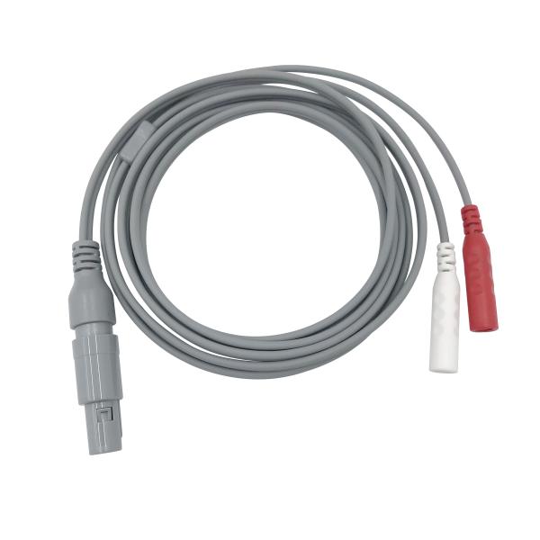 Buy TPU Rubber Silicone Medical Cable Assembly With Two Lead Wires at wholesale prices