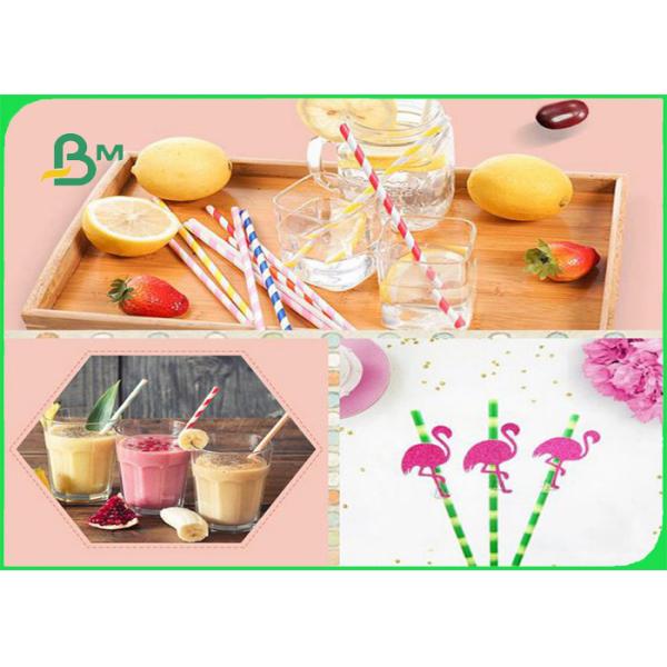 Width 250cm Heatable Degradable 60gsm Black Color Straw Paper For Beverage