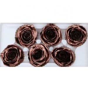 China Forever Roses Gold Heads , Preserve Real Flowers Heads For Christmas Decoration on sale