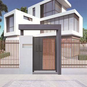 China Laser Cut Aluminium Driveway Gates Slatted Panel Customized on sale