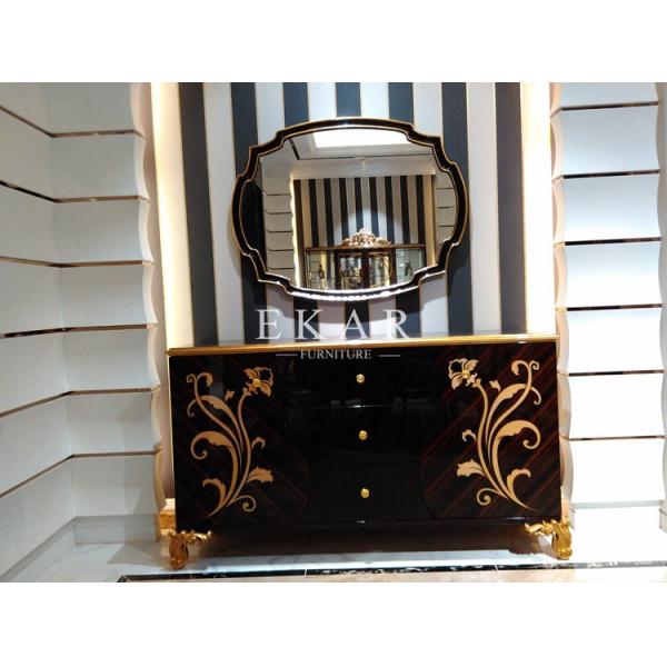 Barcelona 2 Door 4 Drawer Sideboard Oak Designer Sideboard For Living Room Antique Solid W