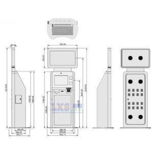 32" LCD Advertising Display Ticket Vending Machine For Movie Theatre