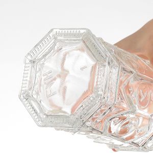 Hot Stamping Customized 750ml Clear Slim Cylinder Glass Vodka Bottle