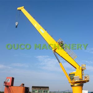 25t 20m Cargo CE Marine Cranes With Straight Boom