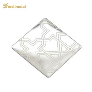 1.00mm Thk. Golden Etched Stainless Steel Sheet For Exterior Wall Cladding