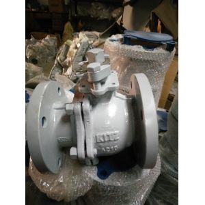 Quality 2 Piece A216WCB Class 150 Floating Flanged Ball Valve With Mounting Pad for sale