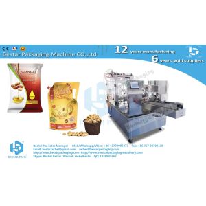 Doypack machine for sauce packing in bag with spout