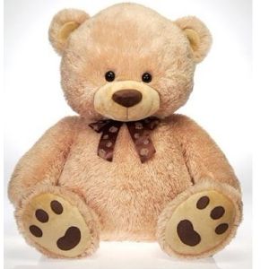 12 Inch White Teddy Bear Holiday Stuffed Toys Embroidery Printing